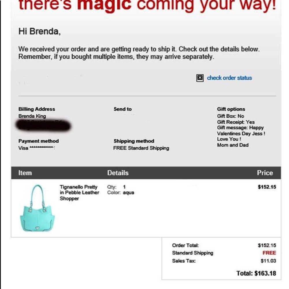 NWOT - Tignanello Hobo Aqua Pebble Leather Shopper - Picture 5 of 8